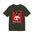 Black t-shirt with a graphic design featuring a pickleball ball and text on a white background