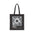 Black tote bag with urban pickleball league design on a white background