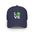 Navy blue cap with 'LOVE' and a green tennis ball design on a white background