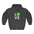Dark gray hoodie with 'LOVE' and a green pickleball ball graphic on a white background