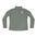 Gray long-sleeve shirt with a green logo on a white background