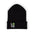 Black beanie with 'LOVE' and pickleball design on a white background