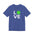Blue t-shirt with 'LOVE' and a green pickleball ball graphic on a white background