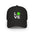 Black cap with 'LOVE' and a green pickleball ball design on a white background