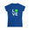 Blue t-shirt with 'LOVE' and a green graphic on a white background