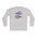 Gray long-sleeve shirt with colorful pickleball paddle design on a white background