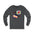 Gray long-sleeve shirt with pickleball paddle design on a white background