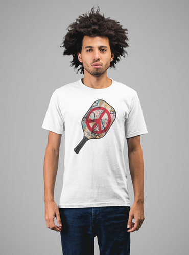 Peace Paddle Pickleball T-Shirt – 100% Cotton Unisex Jersey Tee